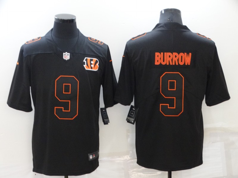 Men Cincinnati Bengals #9 Burrow Black 2022 Nike Vapor Untouchable Limited NFL Jersey->cincinnati bengals->NFL Jersey